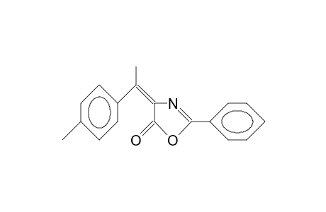 E-4-(ALPHA-4'-METHYLPHENYL-ETHYLIDIN)-2-PHENYL-5(4H)-OXAZOLONE