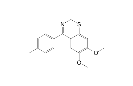 2H-1,3-Benzothiazine, 6,7-dimethoxy-4-(4-methylphenyl)-