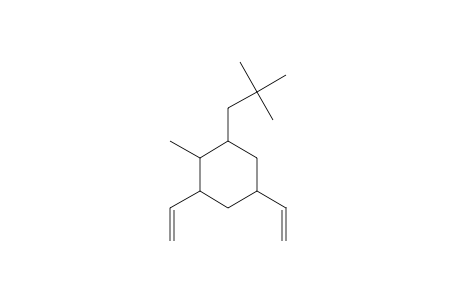 Cyclohexane, 1-(2,2-dimethylpropyl)-3,5-diethenyl-2-methyl-