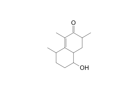 2(3H)-Naphthalenone, 4,4a,5,6,7,8-hexahydro-5-hydroxy-1,3,8-trimethyl-