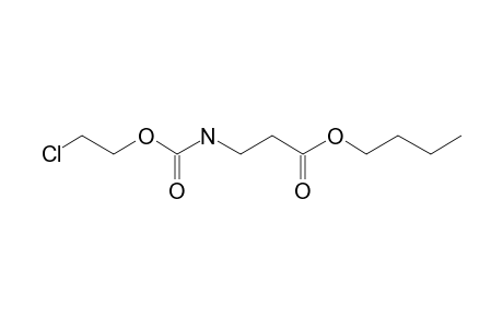 .beta.-Alanine, N-(2-chloroethoxycarbonyl)-, butyl ester