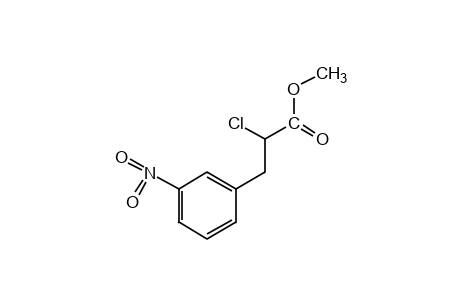 alpha-chloro-m-nitrohydrocinnamic acid, methyl ester