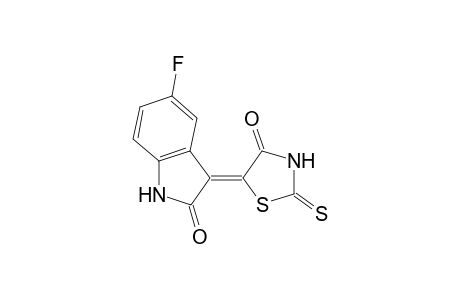 (3Z)-5-Fluoro-3-(4-oxo-2-thioxo-1,3-thiazolidin-5-ylidene)-1,3-dihydro-2H-indol-2-one