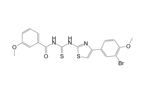 N-[4-(3-bromo-4-methoxyphenyl)-1,3-thiazol-2-yl]-N'-(3-methoxybenzoyl)thiourea