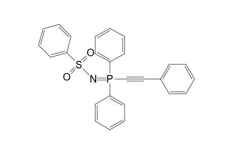 N-[diphenyl(phenylethynyl)phosphoranylidene]benzenesulfonamide