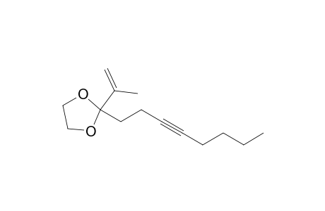 1,3-Dioxolane, 2-(1-methylethenyl)-2-(3-octynyl)-