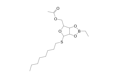 beta-D-LYXOFURANOSIDE, 5-O-ACETYL-2,3-O-ETHYLBORANDIYL-1-THIOOCTYL-