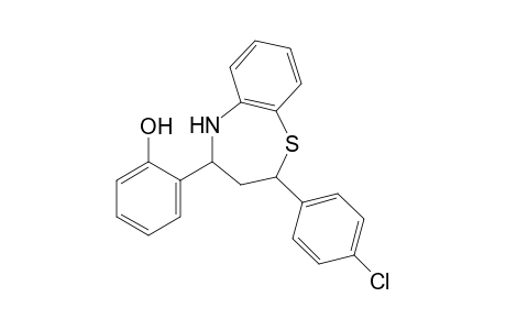 2-[2-(4-chlorophenyl)-2,3,4,5-tetrahydro-1,5-benzothiazepin-4-yl]phenol