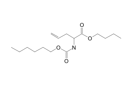 2-Aminopent-4-enoic acid, N-hexyloxycarbonyl-, butyl ester