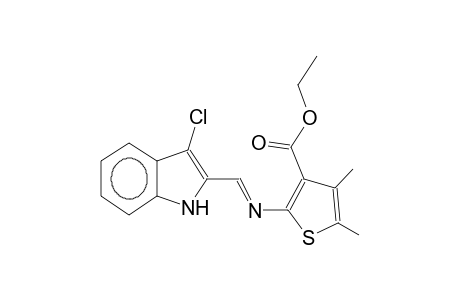 2E-(2,3-dimethyl-4-ethoxycarbonyl-2-thienyliminomethyl)-3-chloroindole