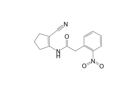 N-(2-Cyano-1-cyclopenten-1-yl)-2-(2-nitrophenyl)acetamide