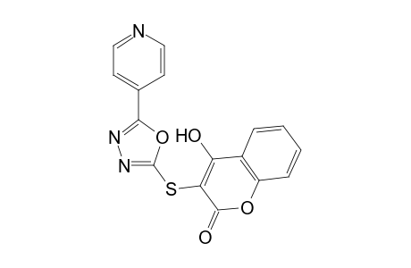 4-Hydroxy-3-((5-(pyridin-4-yl)-1,3,4-oxadiazol-2-yl) thio)-2H-chromen-2-one