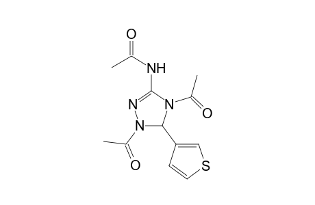 3-Acetamido-1,4-diacetyl-5-( 2'-thienenyl)-4,5-dihydro-1H-1,2,4-triazole
