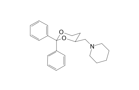 1-[(2,2-Diphenyl-1,3-dioxan-4-yl)methyl]piperidine