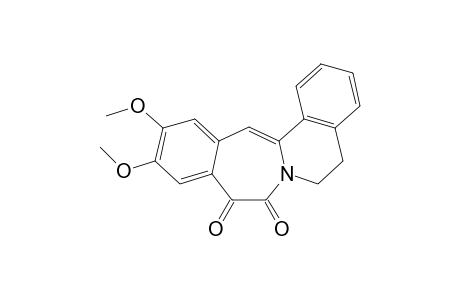 11,12-dimethoxy-5,6-dihydroisoquinolino[2,1-c][3]benzazepine-8,9-dione