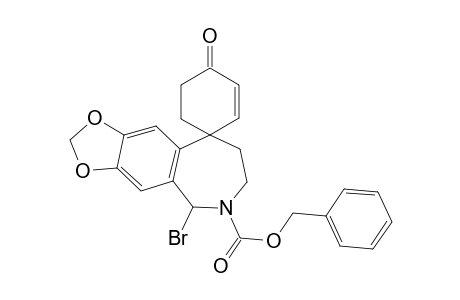 Spiro[cyclohex-2-ene-1,9'-[9H-1,3]dioxolo[4,5-h][2]benzazepine]-6'(5' H)-carboxylic acid, 5-bromo-7',8'-dihydro-4-oxo-, phenylmethyl ester