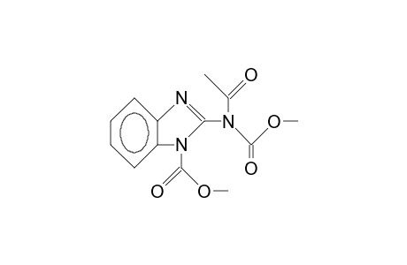 2-(acetyl-carbomethoxy-amino)benzimidazole-1-carboxylic acid methyl ester