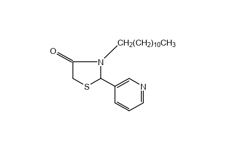 3-dodecyl-2-(3-pyridyl)-4-thiazolidinone