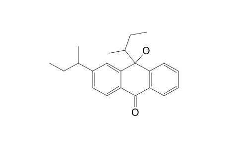 9(10H)-Anthracenone, 10-hydroxy-3,10-bis(1-methylpropyl)-