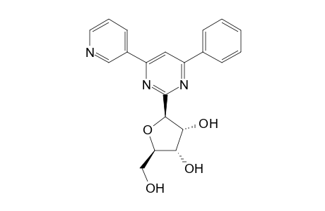 4-Phenyl-6-(pyridin-3-yl)-2-(.beta.-D-ribofuranosyl)pyrimidine