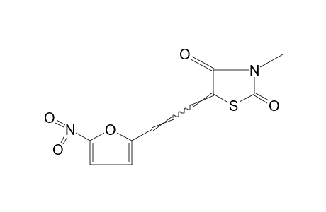 3-METHYL-5-[3-(5-NITRO-2-FURYL)ALLYLIDENE]-2,4-THIAZOLIDINEDIONE