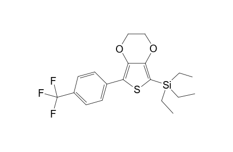 2-Triethylsilyl-5-(4-trifluoromethylphenyl)-3,4-ethylenedioxythiophene