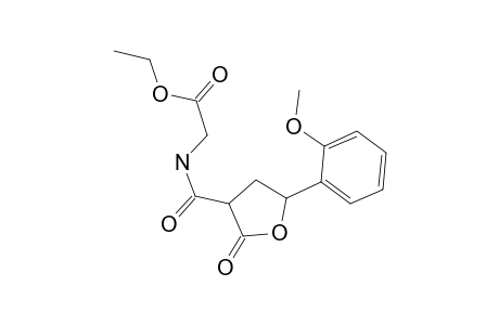 Acetic acid, 2-[5-(2-methoxyphenyl)-2-oxo-3-tetrahydrofuroylamino]-, ethyl ester