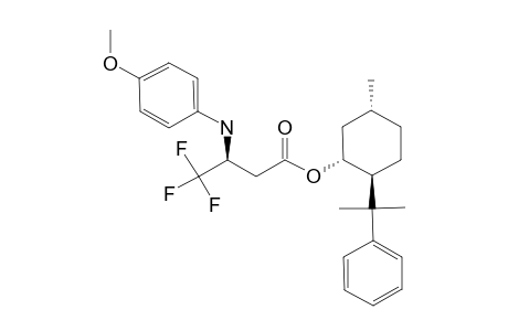 (2S,5S,1R)-5-METHYL-2-(1-METHYL-1-PHENYLETHYL)-CYCLOHEXYL-4,4,4-TRIFLUORO-3-(4-METHOXYANILINO)-BUTANOATE;MAJOR-DIASTEREOMER