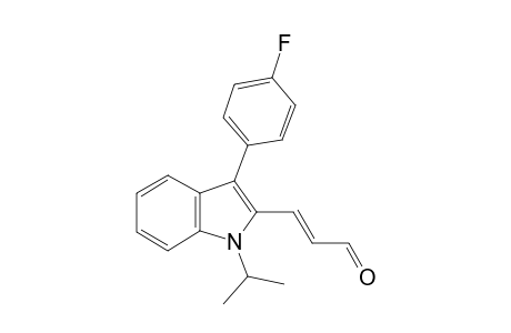 (2E)-3-[3-(4-Fluorophenyl)-1-(1-methylethyl)-1H-indol-2-yl]-2-propenal