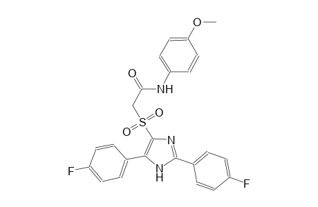 acetamide, 2-[[2,5-bis(4-fluorophenyl)-1H-imidazol-4-yl]sulfonyl]-N-(4-methoxyphenyl)-