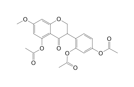 5,2',4'-Triacetoxy-7-methoxyisoflavanone (Dihydrocajanin acetate)