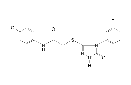 4'-chloro-2-{[4-(m-fluorophenyl)-5-oxo-delta square-1,2,4-triazolin-3-yl]thio}acetanilide
