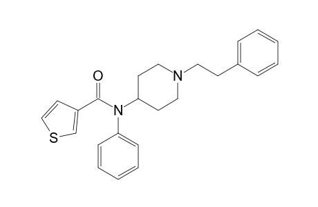 N-Phenyl-N-[1-(2-phenylethyl)piperidin-4-yl]thiophene-3-carboxamide