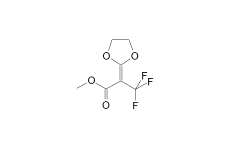 2-(ALPHA-CARBOMETHOXY-BETA,BETA,BETA-TRIFLUOROETHYLIDENE)-1,3-DIOXOLANE