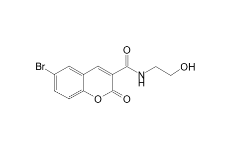 6-bromo-N-(2-hydroxyethyl)-2-oxo-2H-chromene-3-carboxamide
