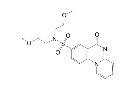 6H-Pyrido[1,2-a]quinazoline-8-sulfonamide, N,N-bis(2-methoxyethyl)-6-oxo-