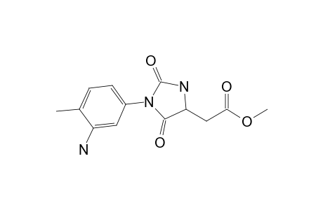 Methyl 1-(3'-amino-4'-methylphenyl)-2,5-dioxoimidazolidine-4-acetate