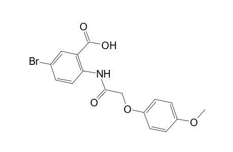 5-Bromanyl-2-[2-(4-methoxyphenoxy)ethanoylamino]benzoic acid