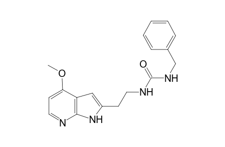 1-Benzyl-3-[2-(4-methoxy-1H-pyrrolo[2,3-b]pyridin-2-yl)ethyl]urea