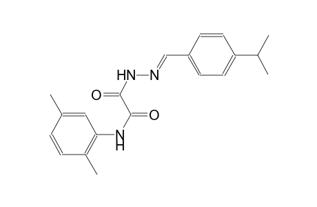 Oxalic acid monoamide monohydrazide, N-(2,5-dimethylphenyl)-N''-(4-isopropylbenzylideno)-