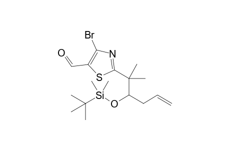 4-Bromo-2-{2-[(tert-butyldimethylsilyl)oxy]-1,1-dimethylpent-4-enyl}thiazole-5-carbaldehyde