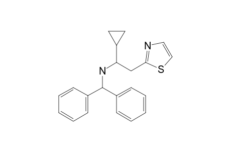 1-cyclopropyl-N-(diphenylmethyl)-2-(1,3-thiazol-2-yl)ethanamine