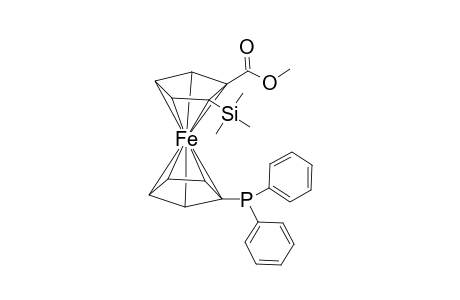 1-Diphenylphosphino-1'-(methoxy)carbonyl)-2'-(Rp)-(trimethylsilyl)-ferrocene