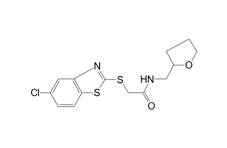 2-(5-Chloro-benzothiazol-2-ylsulfanyl)-N-(tetrahydro-furan-2-ylmethyl)-acetamide