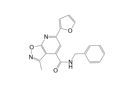 isoxazolo[5,4-b]pyridine-4-carboxamide, 6-(2-furanyl)-3-methyl-N-(phenylmethyl)-