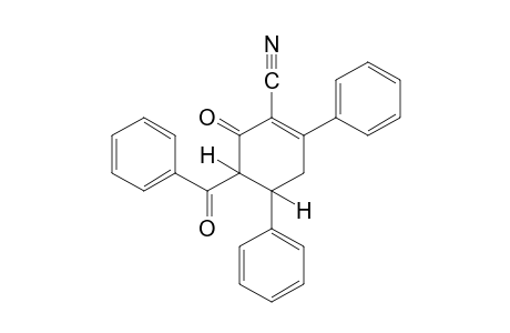 5-benzoyl-2,4-diphenyl-6-oxo-1-cyclohexene-1-carbonitrile