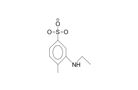 3-Ethylamino-4-methyl-benzenesulfonate anion