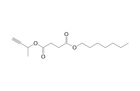 Succinic acid, but-3-yn-2-yl heptyl ester