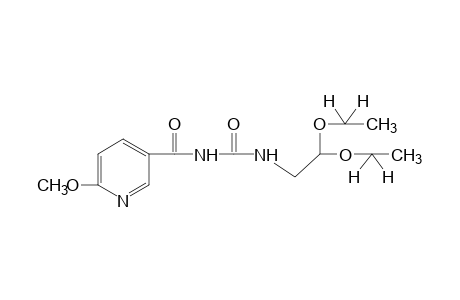 [3-(6-METHOXYNICOTINOYL)UREIDO]ACETALDEHYDE, DIETHYL ACETAL