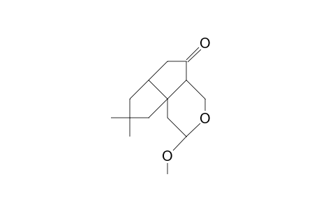 Octahydro-2-methoxy-8,8-dimethyl-pentaleno(1,6a-C)pyran-5(6H)-one isomer 1 (methoxy-configuration)